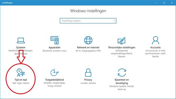 Wanten Nationale volkstelling maat Toetsenbord, Windows 10 Help